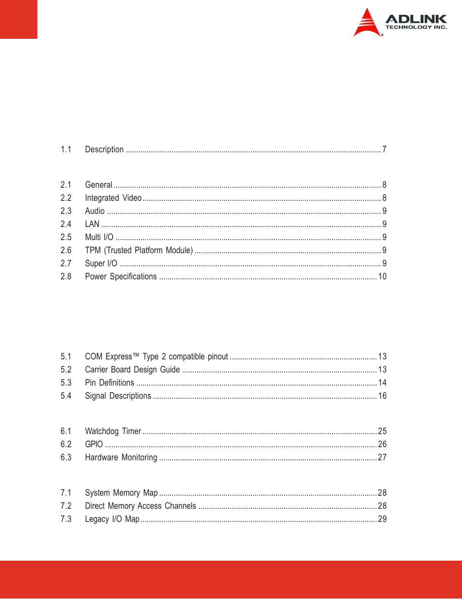 ADLINK Express-LPC User Manual | Page 3 / 86