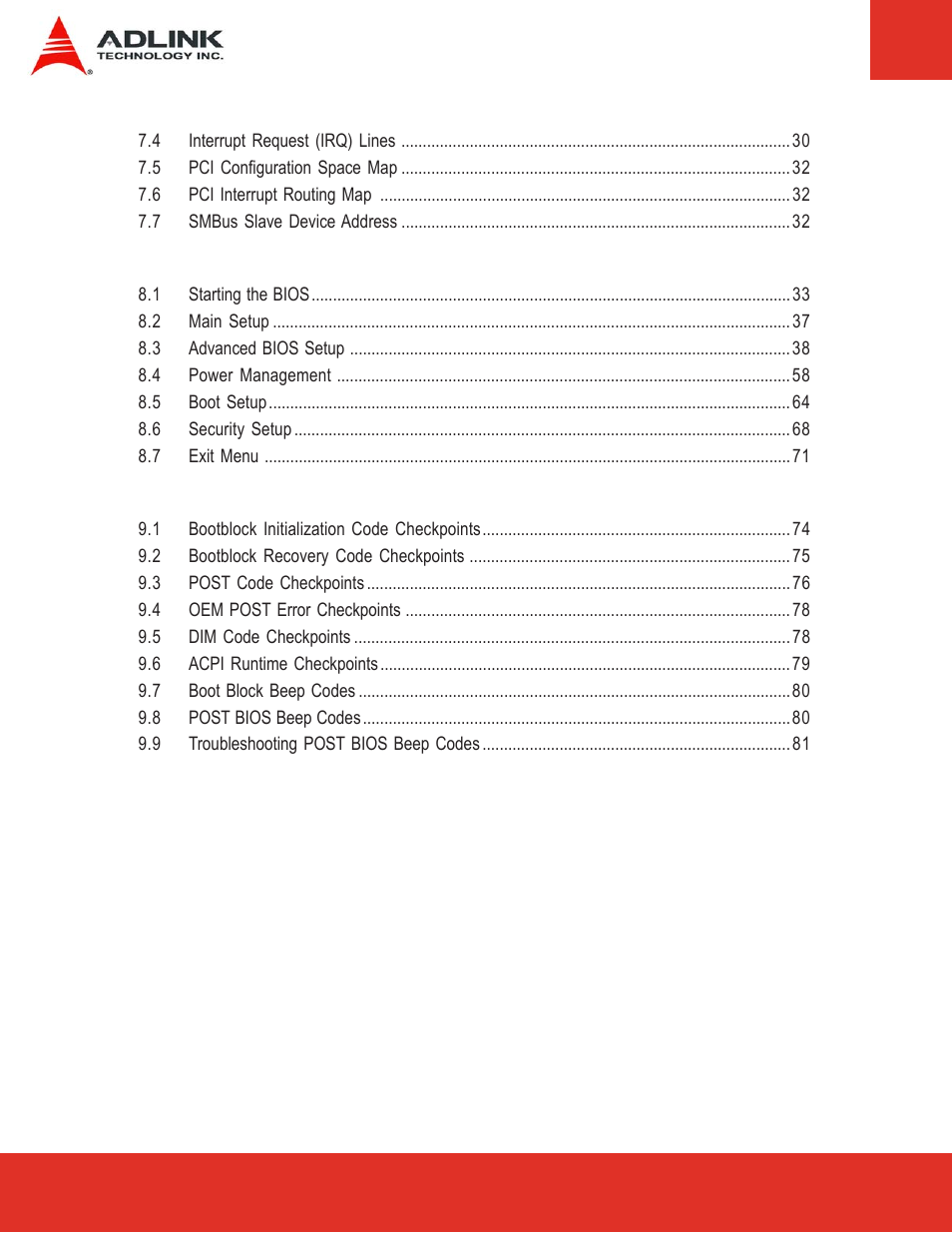 ADLINK Express-LPC User Manual | Page 4 / 86