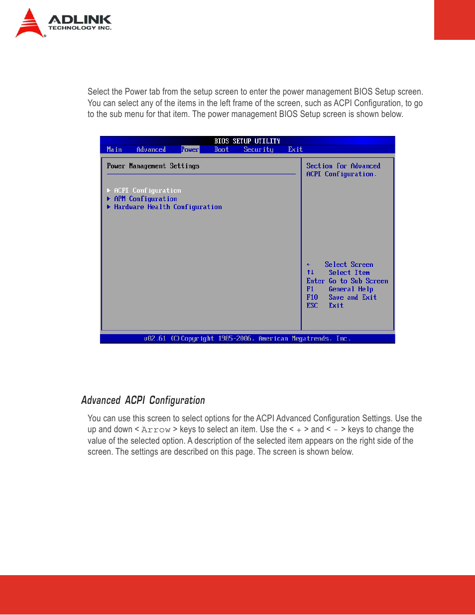 4 power management, Power management | ADLINK Express-LPC User Manual | Page 58 / 86