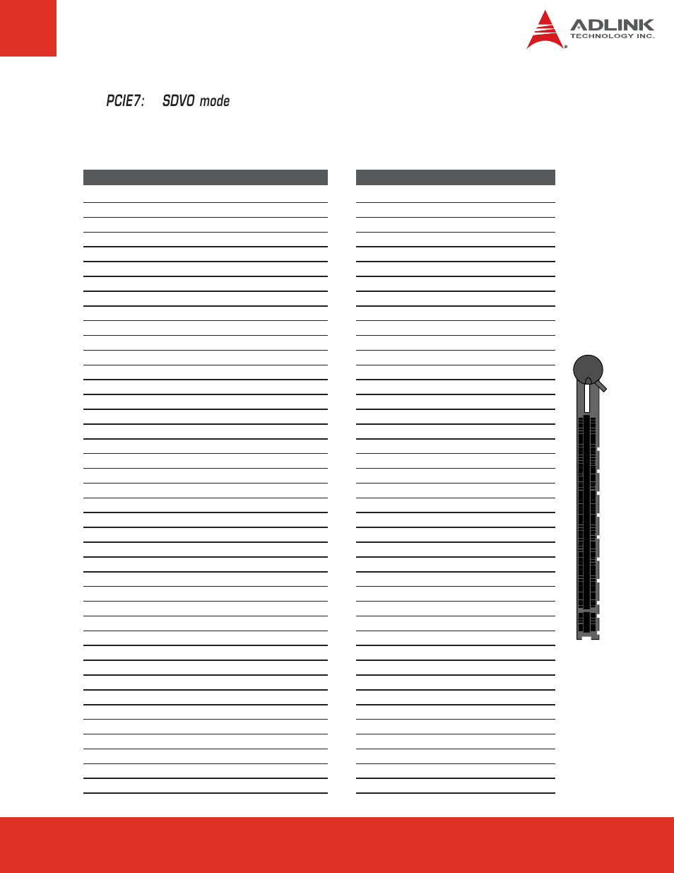 Pcie7: sdvo mode | ADLINK Express-BASE User Manual | Page 17 / 46
