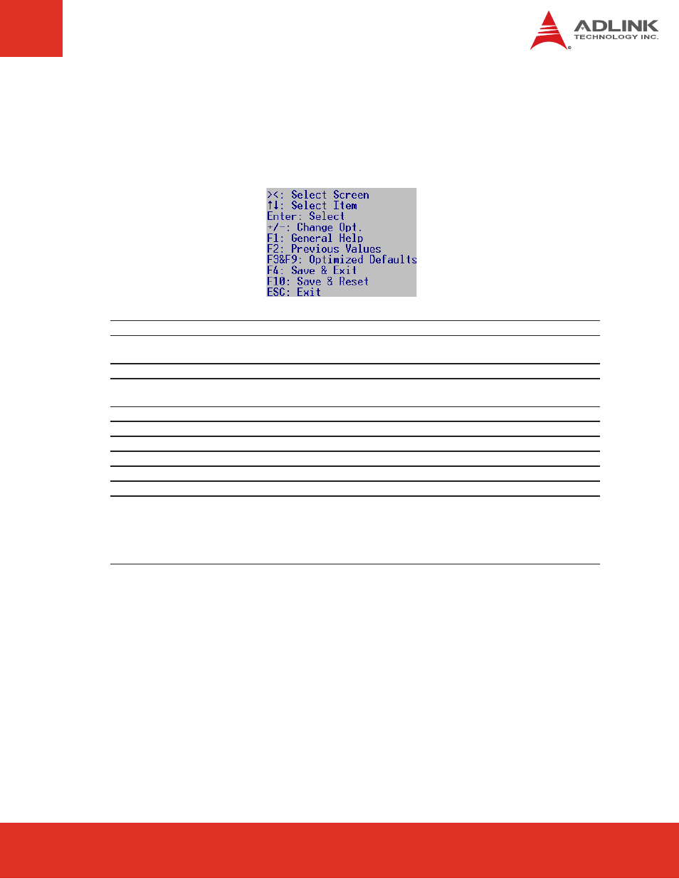 2 uefi bios setup navigation, Uefi bios setup navigation | ADLINK nanoX-TC User Manual | Page 31 / 62
