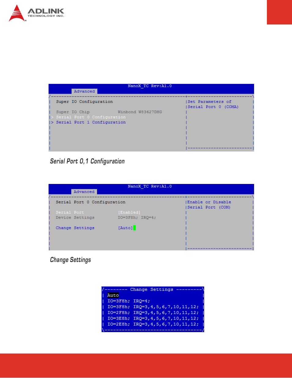 ADLINK nanoX-TC User Manual | Page 40 / 62