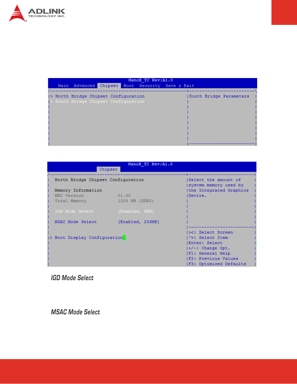 5 chipset configuration, 5 chipset, Configuration | ADLINK nanoX-TC User Manual | Page 44 / 62