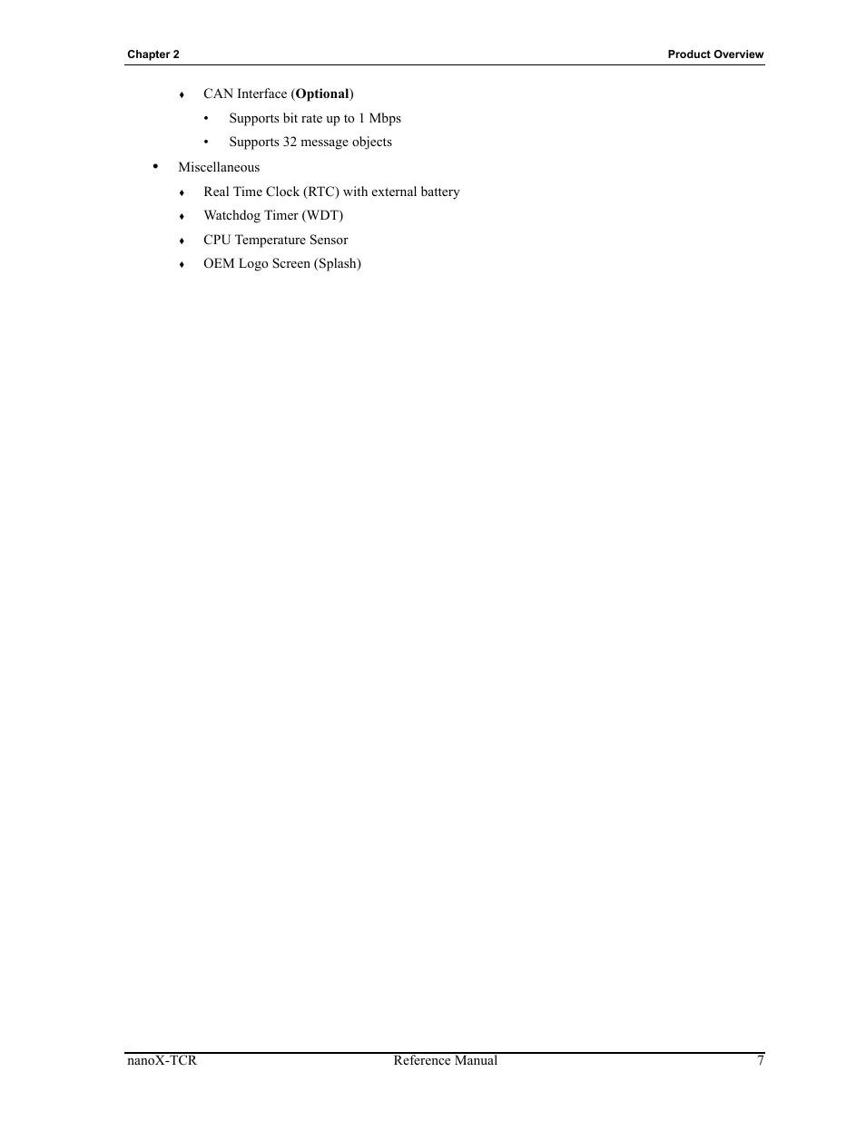 ADLINK nanoX-TCR User Manual | Page 11 / 50