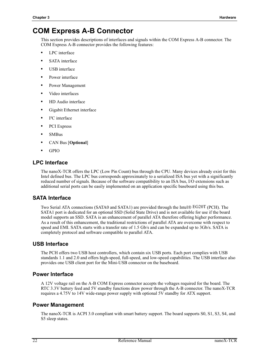 Com express a-b connector | ADLINK nanoX-TCR User Manual | Page 26 / 50