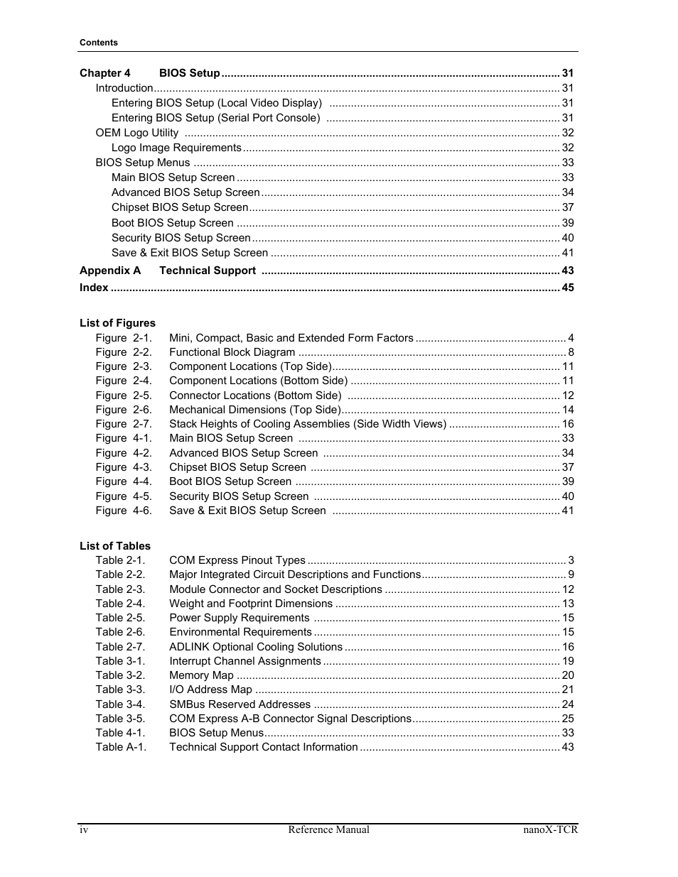 ADLINK nanoX-TCR User Manual | Page 4 / 50