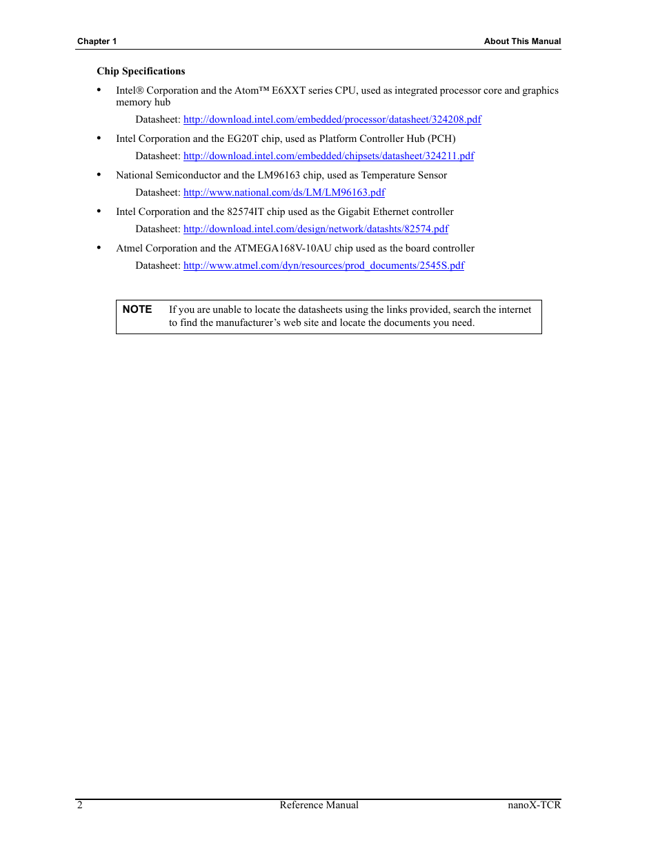 ADLINK nanoX-TCR User Manual | Page 6 / 50