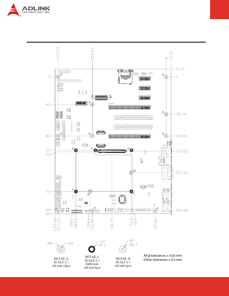 5 mechanical dimensions | ADLINK nanoX-BASE User Manual | Page 12 / 44