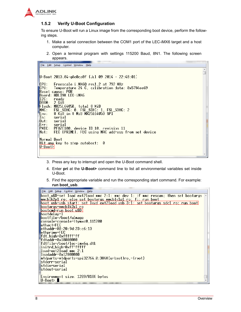ADLINK LEC-iMX6 User Manual | Page 12 / 28