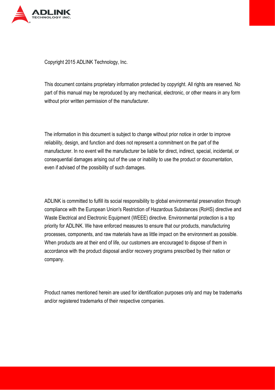Preface | ADLINK ETX-BT User Manual | Page 3 / 70