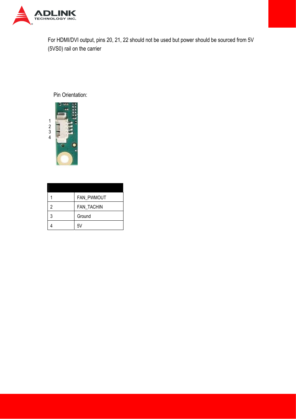 6 fan connector | ADLINK ETX-BT User Manual | Page 33 / 70