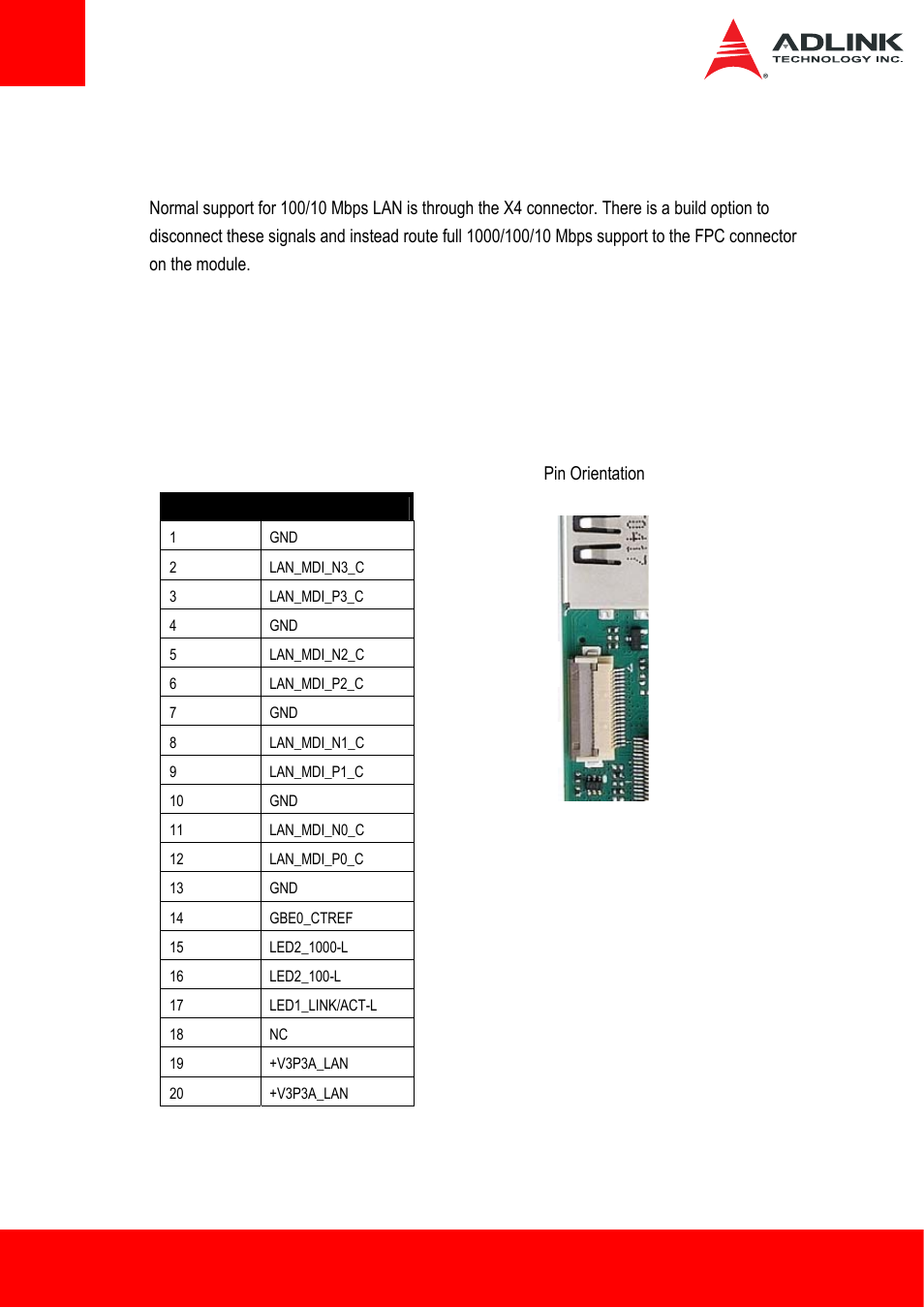 7 gbe connector | ADLINK ETX-BT User Manual | Page 34 / 70