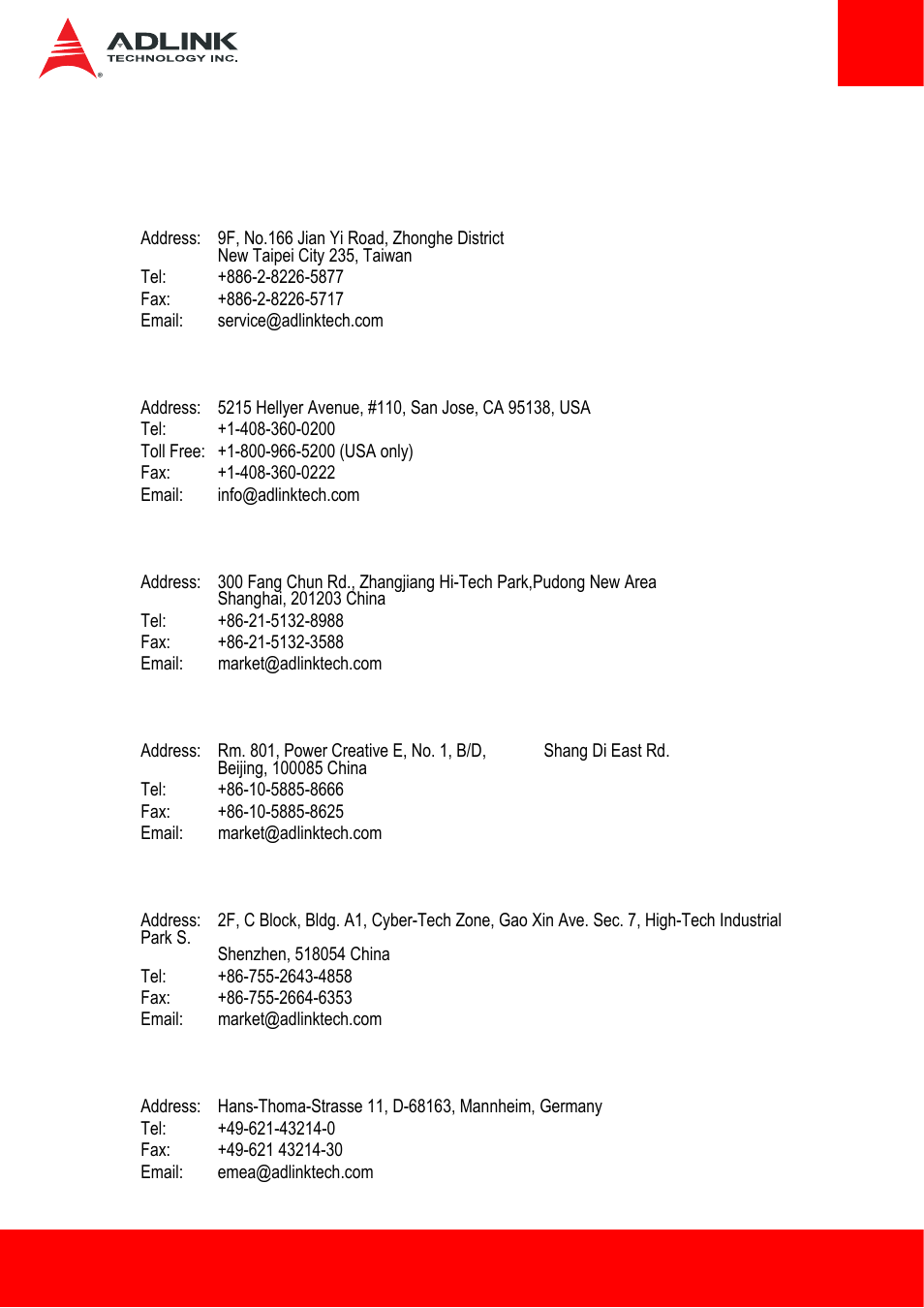 Getting service | ADLINK ETX-BT User Manual | Page 69 / 70
