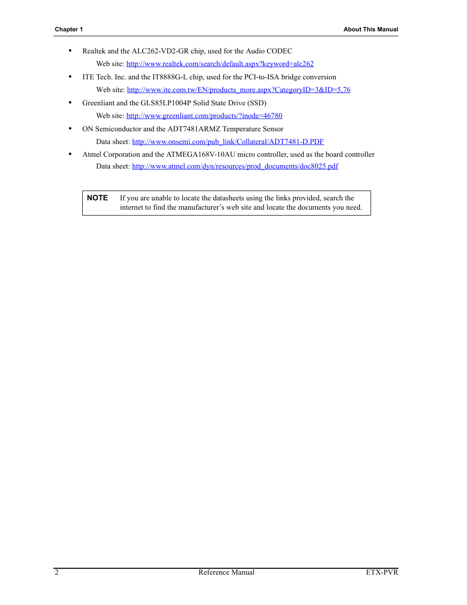 ADLINK ETX-PVR User Manual | Page 8 / 68