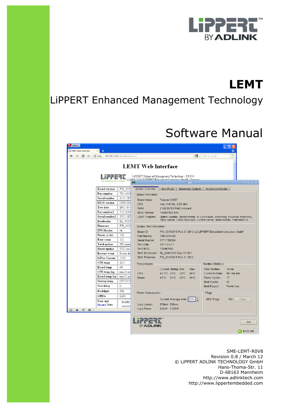 ADLINK Hurricane-QM57 User Manual | 30 pages