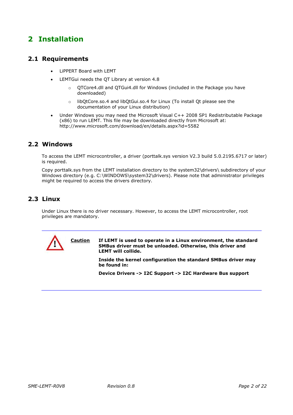 Installation, Requirements, Windows | Linux, 2 installation, 1 requirements, 2 windows, 3 linux | ADLINK Hurricane-QM57 User Manual | Page 6 / 30