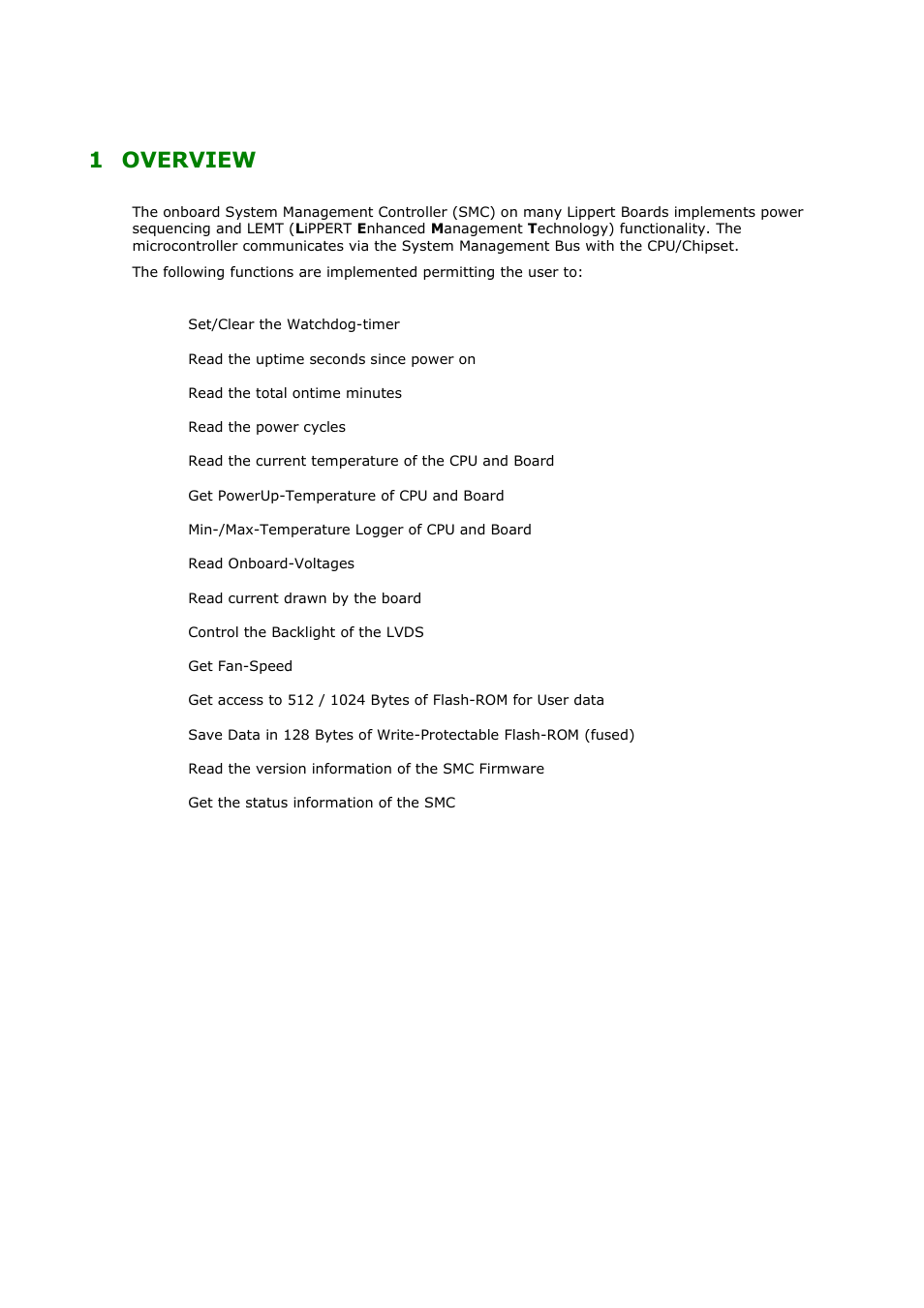 1 overview | ADLINK CoreExpress-ECO2 User Manual | Page 5 / 38