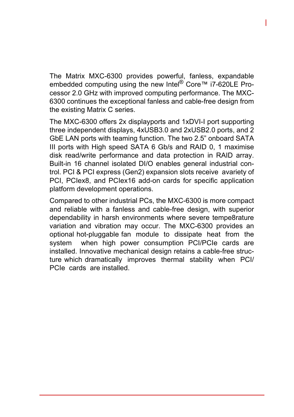 1 introduction, 1 overview, Overview | 1introduction | ADLINK MXC-6300 Series User Manual | Page 13 / 124