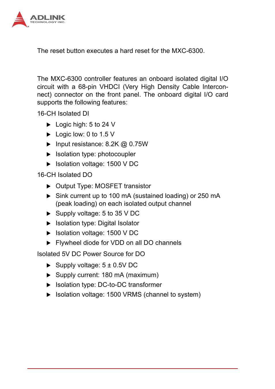 3 reset button, 6 digital i/o connector, Reset button | Digital i/o connector | ADLINK MXC-6300 Series User Manual | Page 24 / 124