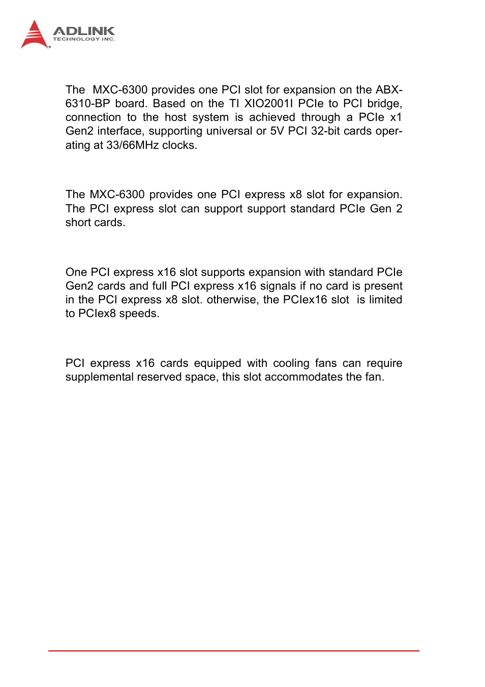 14 pci slot, 15 pci express x8 slot, 16 pci express x16 slot | 17 reserved space for wide pci express x16 card, Pci slot, Pci express x8 slot, Pci express x16 slot, Reserved space for wide pci express x16 card | ADLINK MXC-6300 Series User Manual | Page 38 / 124