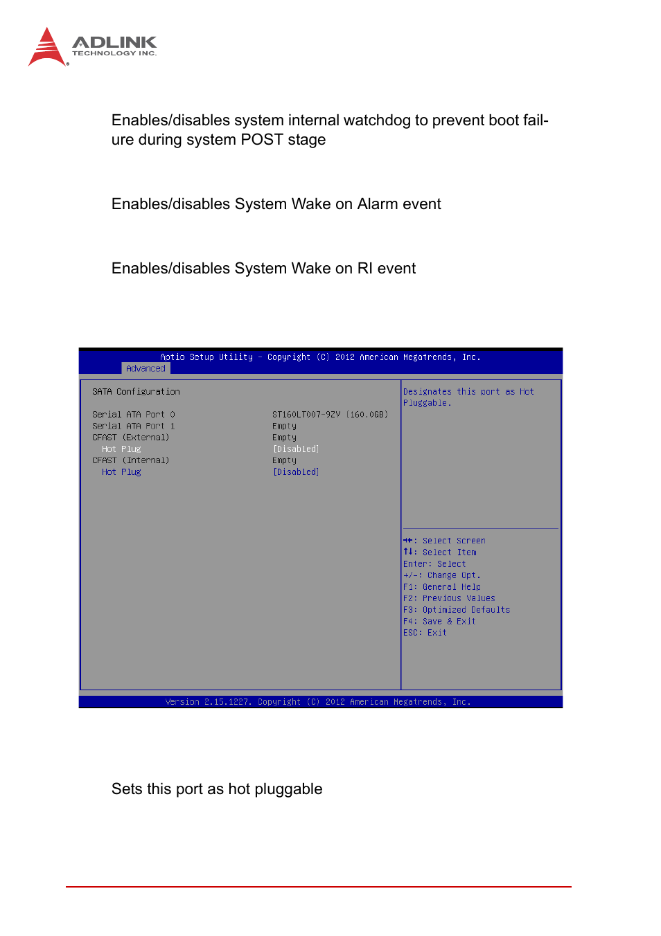 B.2.4 sata configuration, B.2.4, Sata configuration | ADLINK MXC-6300 Series User Manual | Page 82 / 124