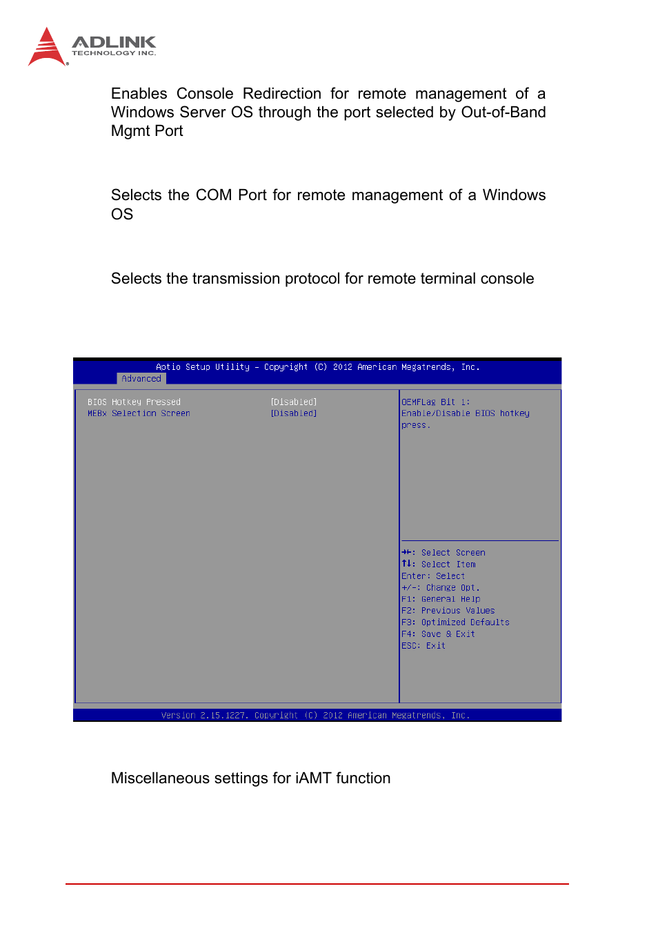 B.2.6 amt configuration, B.2.6, Amt configuration | ADLINK MXC-6300 Series User Manual | Page 84 / 124
