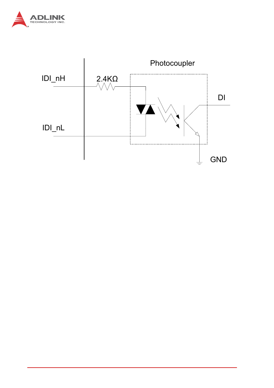 Figure 1-10, Isolated digital input differential input circuit | ADLINK MXC-6000 Series User Manual | Page 26 / 100