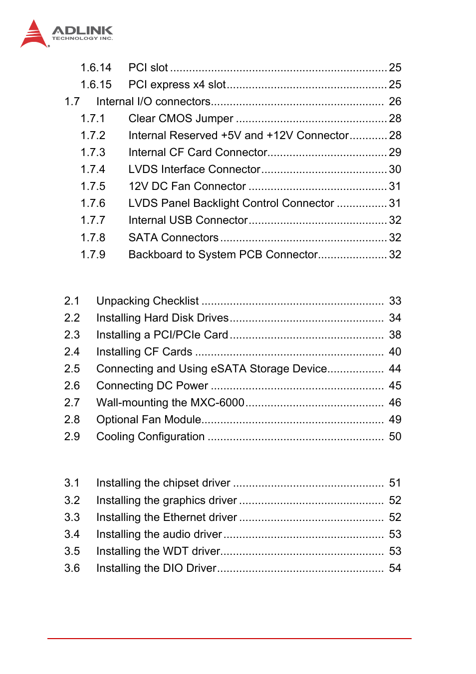 ADLINK MXC-6000 Series User Manual | Page 4 / 100