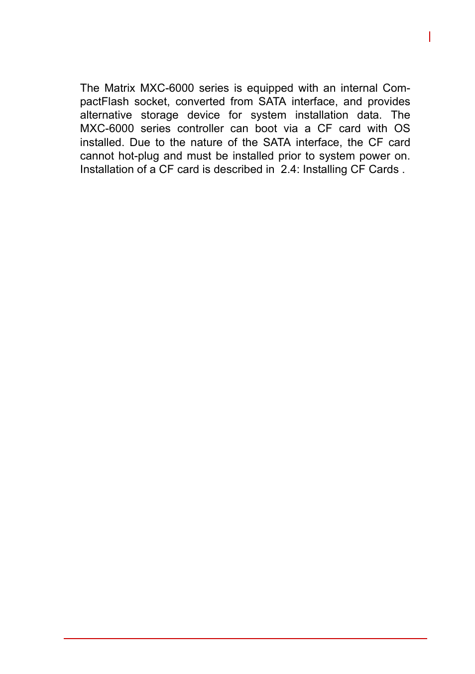 3 internal cf card connector, Internal cf card connector | ADLINK MXC-6000 Series User Manual | Page 41 / 100