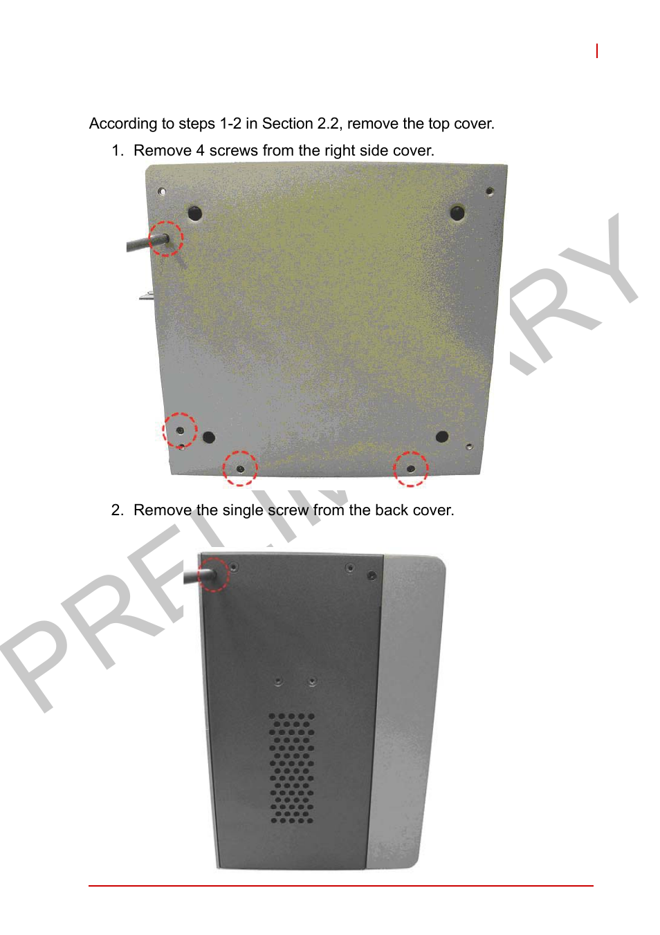 4 installing a mini-pci-e device, Installing a mini-pci-e device, Preliminary | ADLINK MXC-2300 User Manual | Page 53 / 76