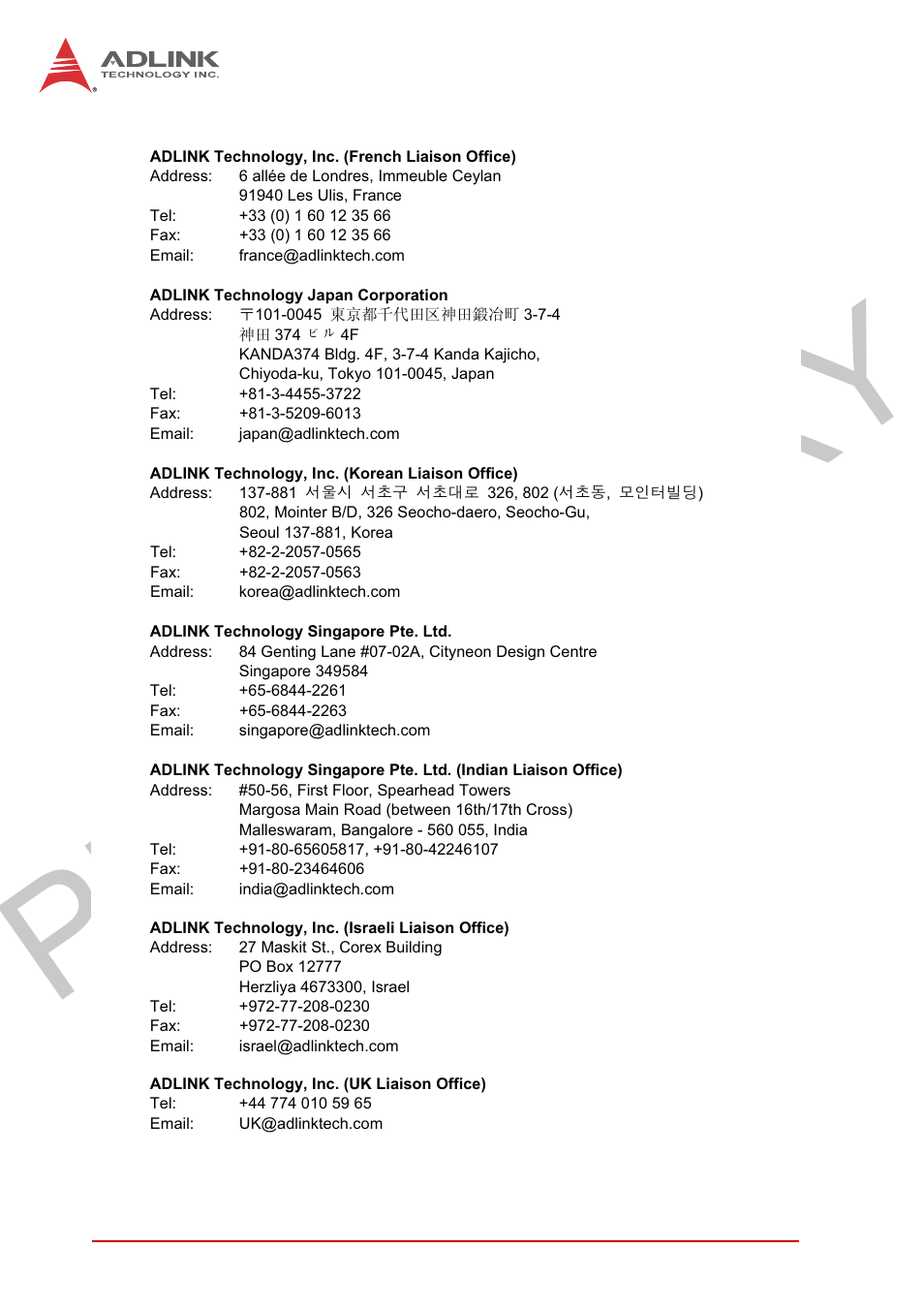 Preliminary | ADLINK MXC-2300 User Manual | Page 76 / 76