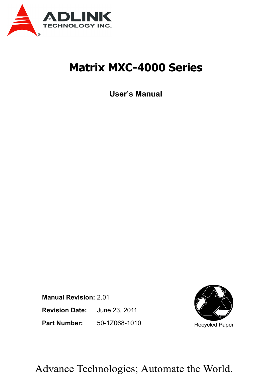 ADLINK MXC-4000 Series User Manual | 80 pages