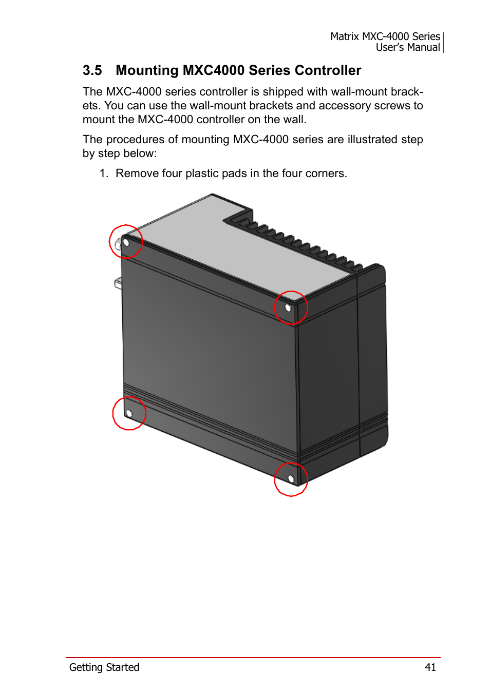 5 mounting mxc4000 series controller, Mounting mxc4000 series controller | ADLINK MXC-4000 Series User Manual | Page 51 / 80