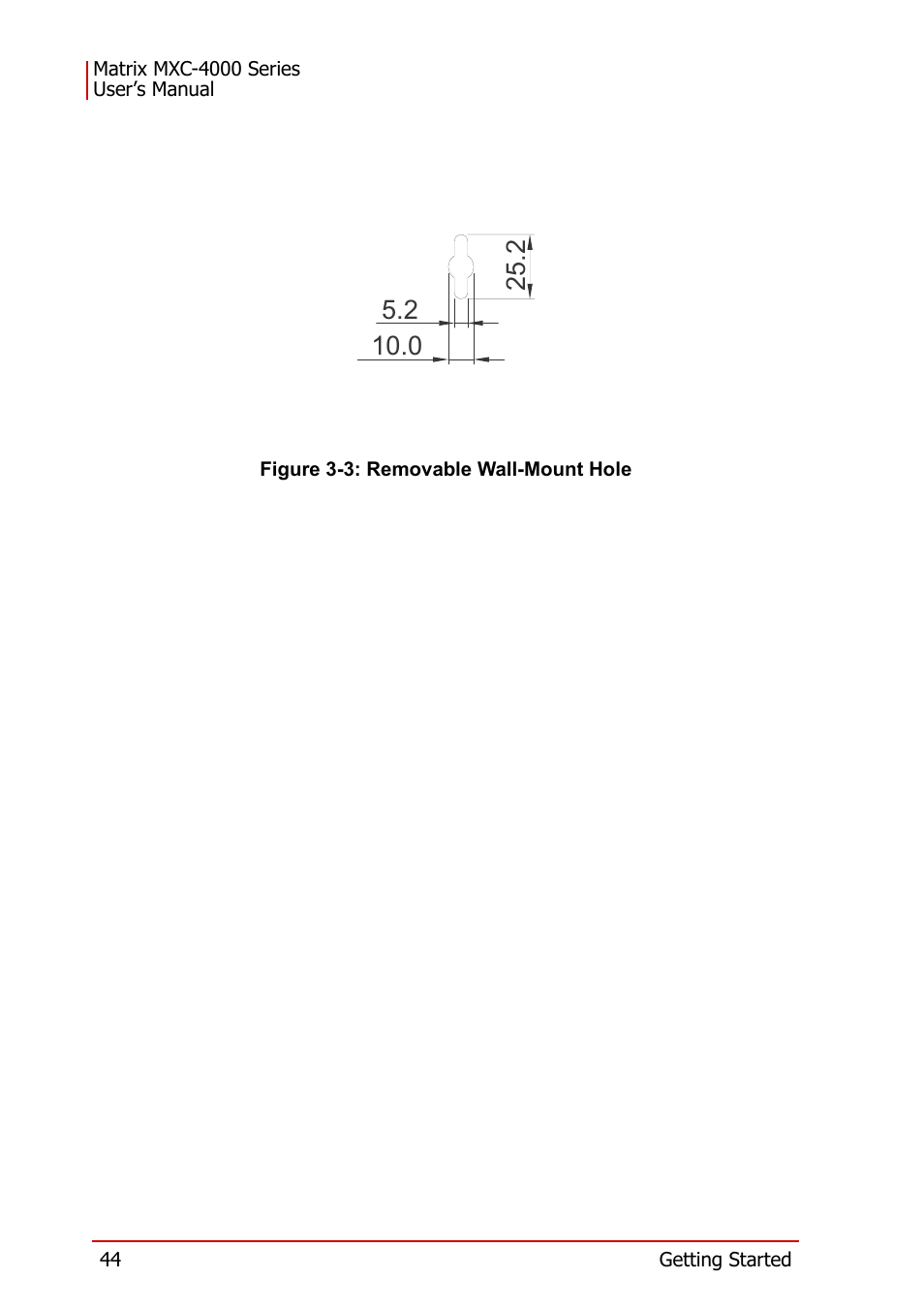 Figure 3-3: removable wall-mount hole | ADLINK MXC-4000 Series User Manual | Page 54 / 80