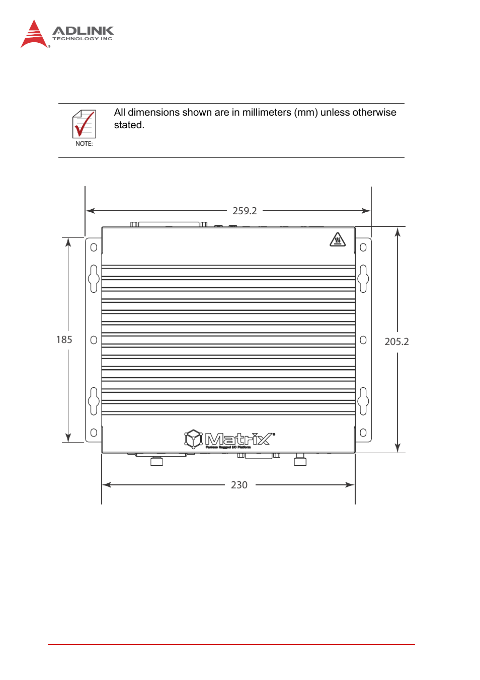 5 mechanical drawings, Mechanical drawings, Figure 1-2 | Top view, Preliminary | ADLINK MXE-5400 User Manual | Page 18 / 88