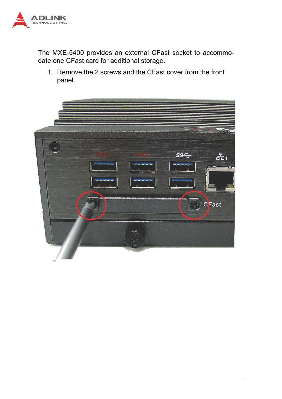 4 installing cfast card, Installing cfast card, Preliminary | ADLINK MXE-5400 User Manual | Page 46 / 88
