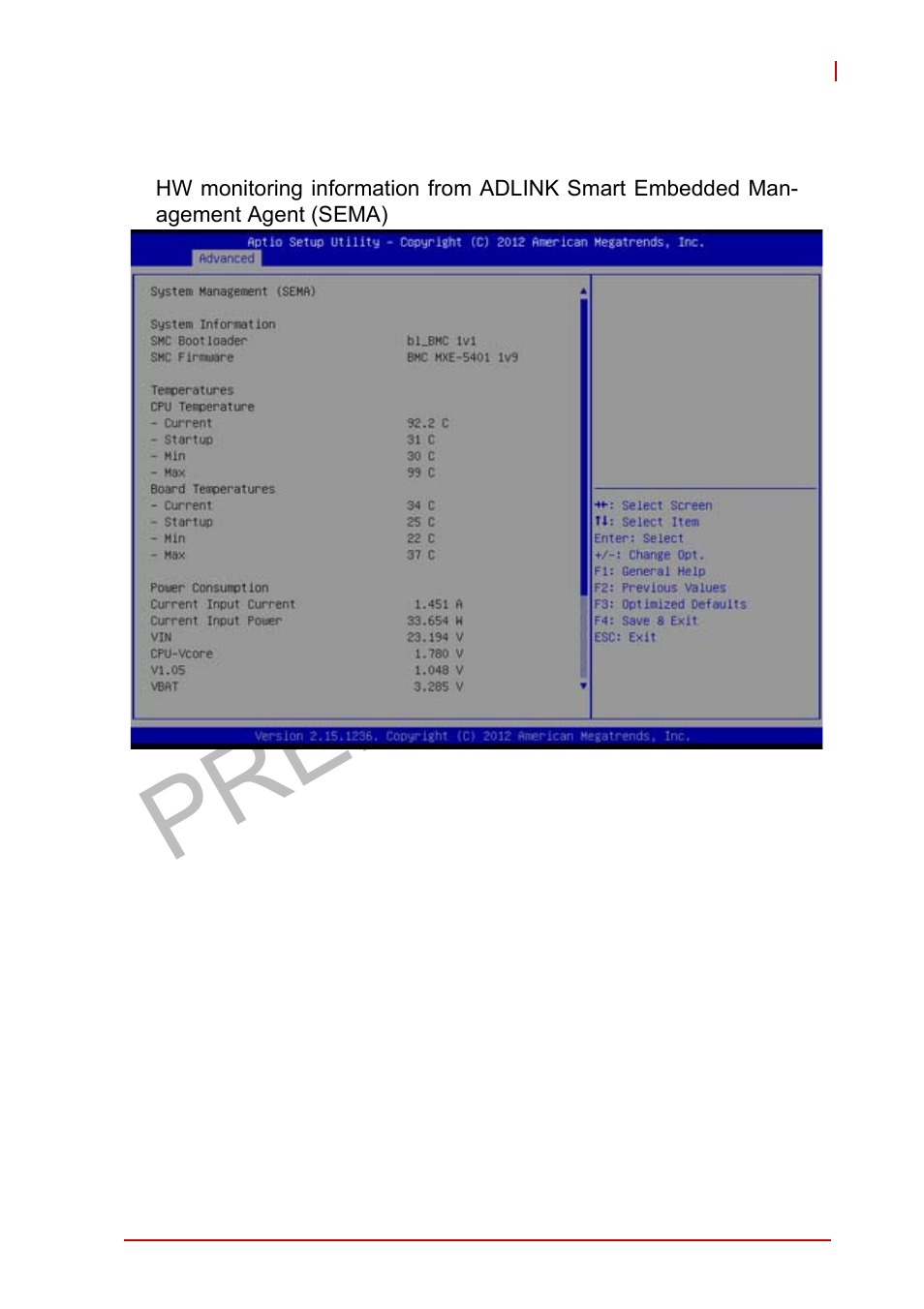 System management (sema), Preliminary | ADLINK MXE-5400 User Manual | Page 79 / 88