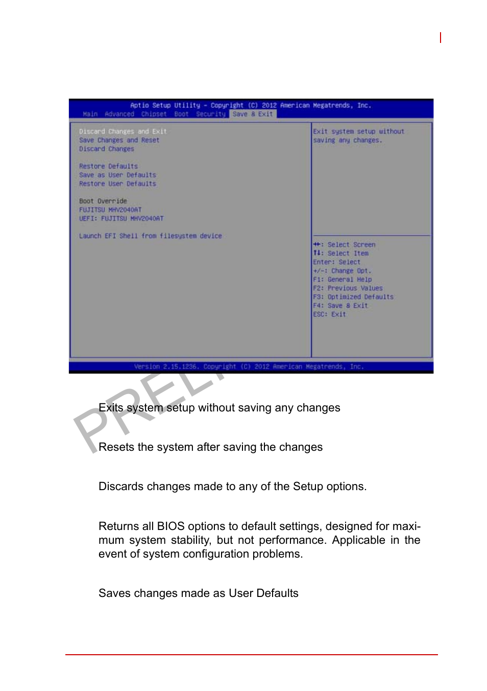 B.6 exit, Exit, Preliminary | ADLINK MXE-5400 User Manual | Page 83 / 88