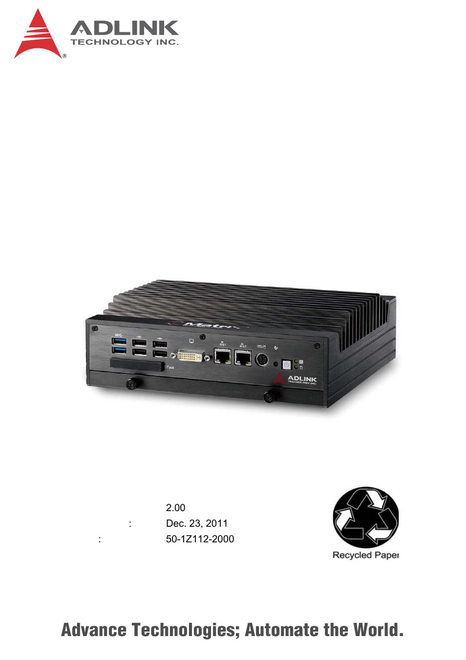 ADLINK MXE-5300 Series User Manual | 86 pages