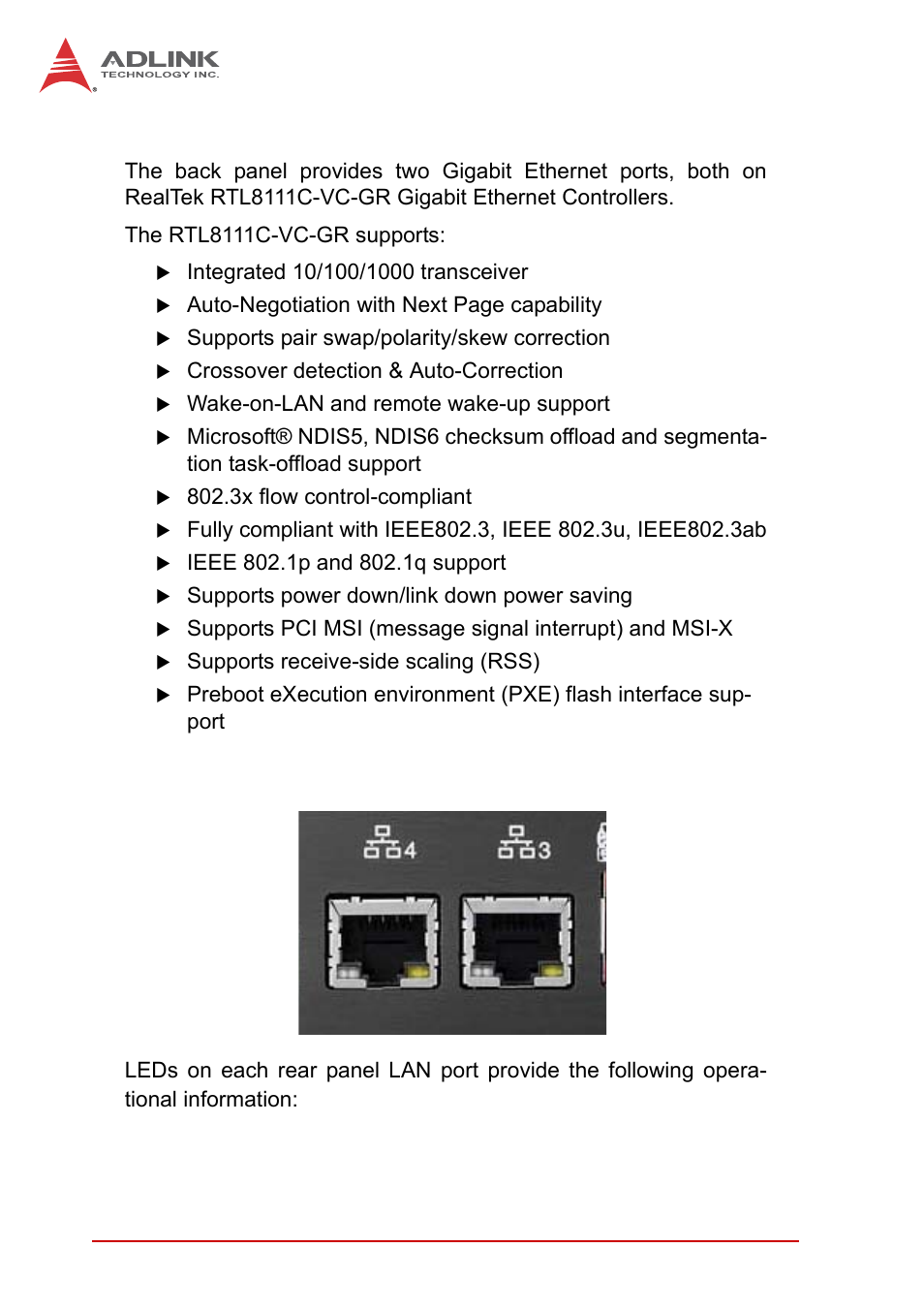 2 dual gigabit ethernet ports | ADLINK MXE-5300 Series User Manual | Page 26 / 86