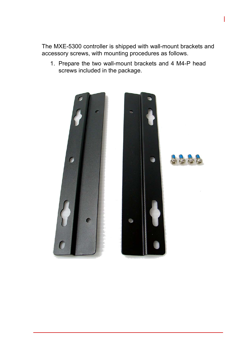 6 wall-mounting the mxe-5300, Wall-mounting the mxe-5300 | ADLINK MXE-5300 Series User Manual | Page 47 / 86