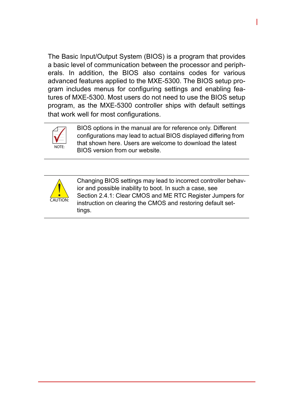 5 bios settings, 5bios settings | ADLINK MXE-5300 Series User Manual | Page 55 / 86