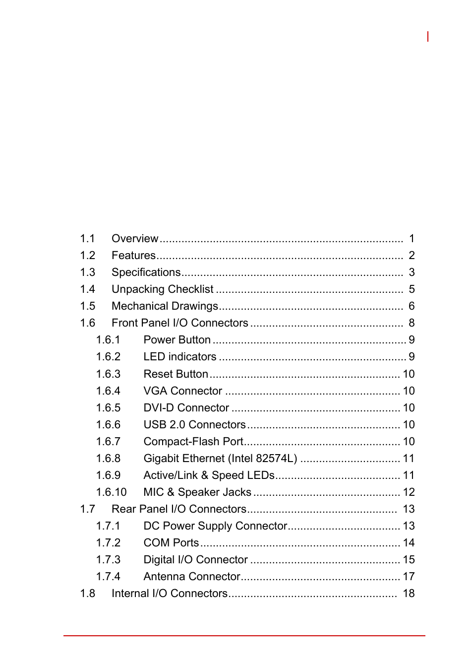 ADLINK MXE-1300 Series User Manual | Page 5 / 80