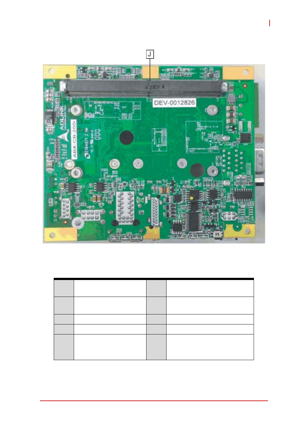 Table 1-7, Mxe-200 internal i/o legend, Figure 1-9 | Mainboard underside view | ADLINK MXE-200i User Manual | Page 29 / 82