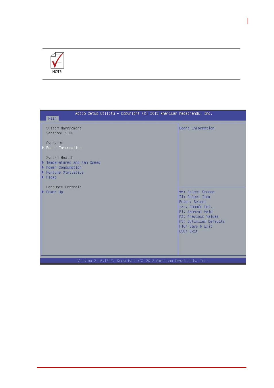 B.1.3 system management, Board information, Temperatures and fan speed | Power consumption, B.1.3, System management | ADLINK MXE-200i User Manual | Page 55 / 82