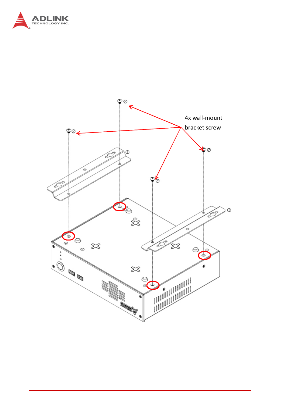 7 wall-mount bracket, Wall-mount bracket | ADLINK MIX-110 User Manual | Page 30 / 52