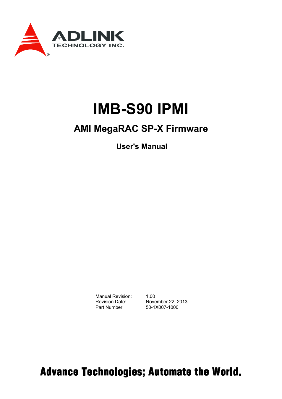 ADLINK IMB-S90 User Manual | 192 pages