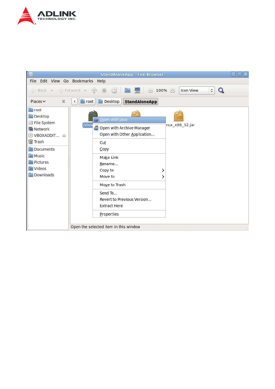 3 launching from gui based environment, Launching from gui based environment | ADLINK IMB-S90 User Manual | Page 120 / 192