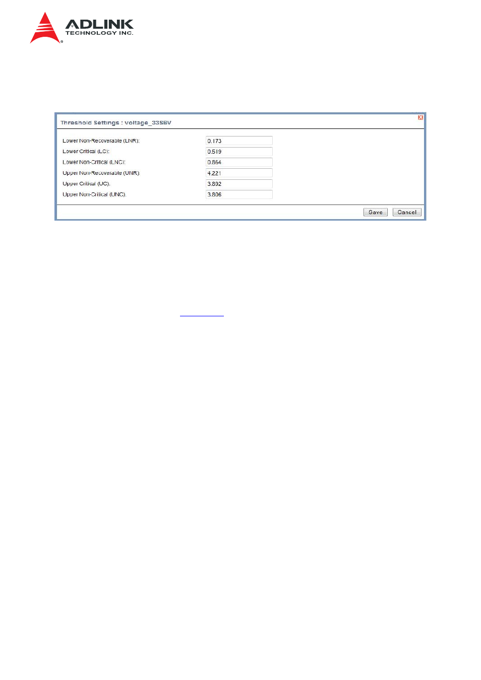 3 threshold settings, 4 view this event log, 2 event log | Event log | ADLINK IMB-S90 User Manual | Page 23 / 192