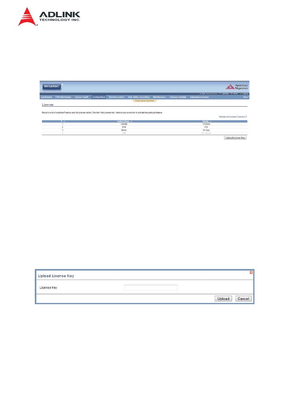 6 license, 1 procedure, License | ADLINK IMB-S90 User Manual | Page 43 / 192